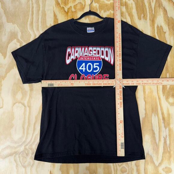 Vintage y2k carmageddon 405 interstate t-shirt - Picture 3 of 4